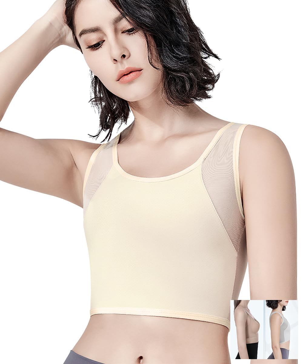 [MayCherry] Japanese-style Bra for Women, Large Chest Compression Brassiere, Mak