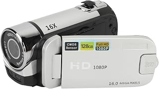 EIMSOAH Vintage Video Camera Camcorder, 16Mp Cam Corder, 1080P Digital Camera, 2.4 Inch Rotatable Screen Camcorder, 16X Zoom HD Video Recorder with Fill Light for Teens Beginner Adult