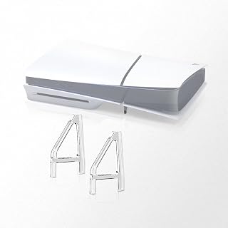 XBERSTAR Stand for PS5 Slim, for ps5 pro Cooling Feet, Horizontal Placement Bracket Holder for PS5 Slim Console Flat Stand (Disc Edition-A)