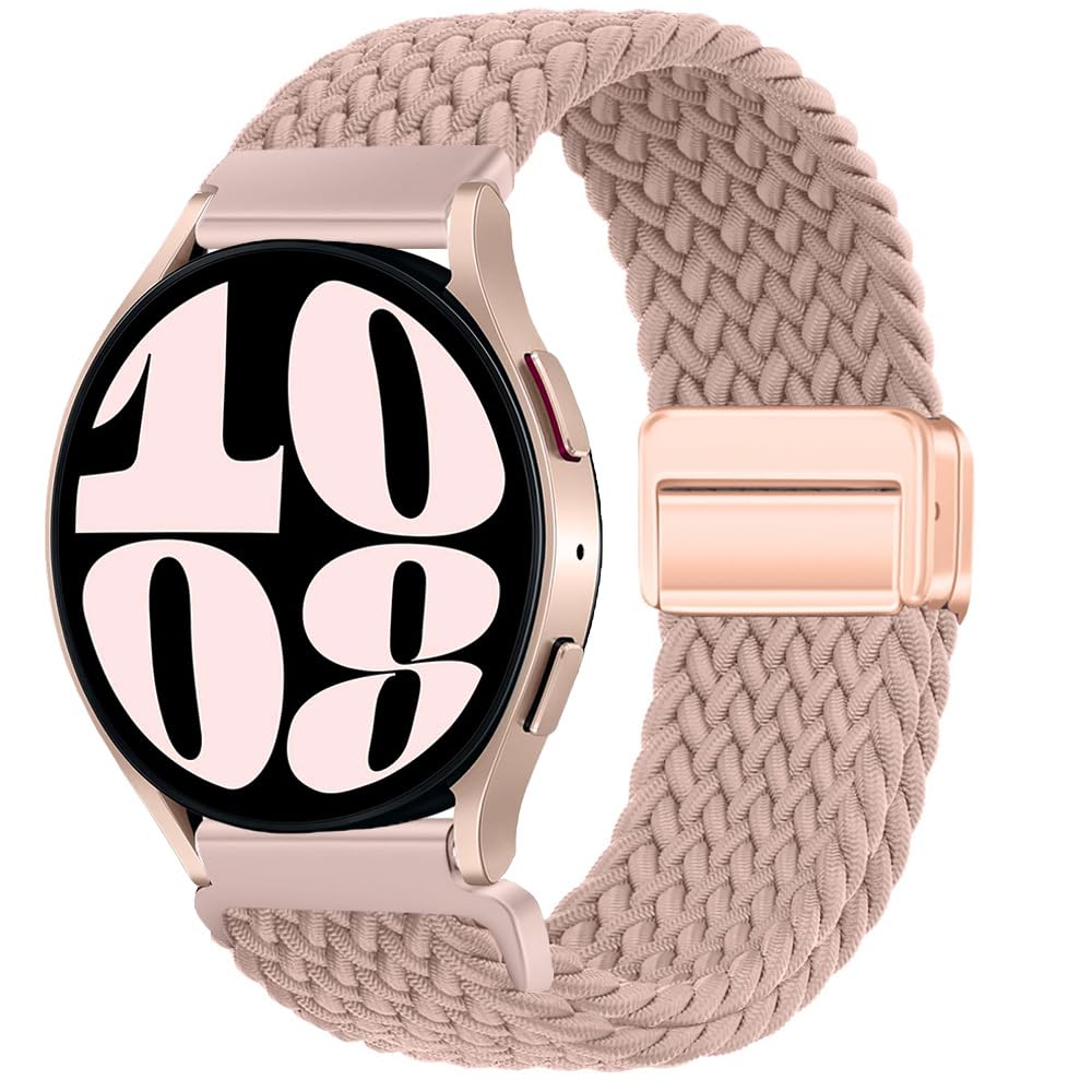 20mm 22mm Magnetic Braided Watch Bands for Samsung Galaxy Watch 7/6/5/4/FE 40mm 