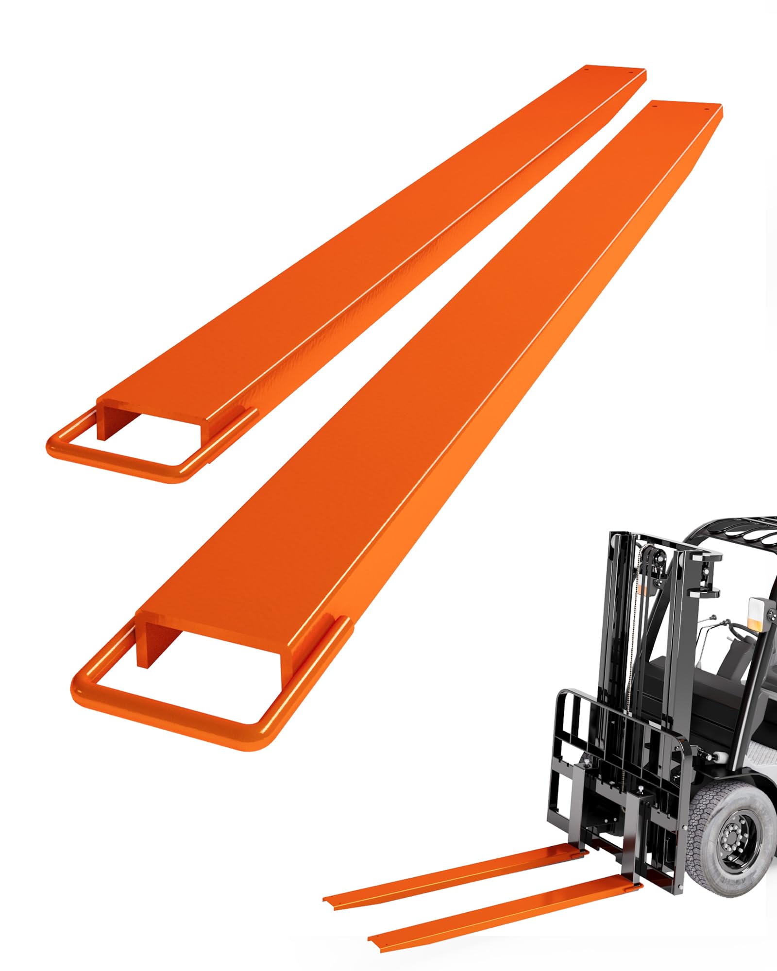 84" Heavy-Duty Pallet Fork Extension - Fits 4.5" Forklift Forks, 4600LB Capacity