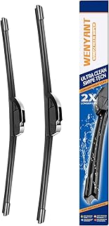 Wenyant 22" + 22" Replacement For Ford F-150 2009-2022 Dodge Ram 1500/2500/3500 2010-2018 Front Windshield Wiper Blade Original Equipment Automotive Replacement J/U Hook Blades 2 Pack