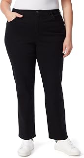 Gloria Vanderbilt Womens Amanda Classic High Rise Tapered Jean Plus Size