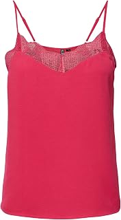 PIECES Pctiffany Women's Lace Top with Strap Noos BC Strappy Tank Top (Pack of 1)