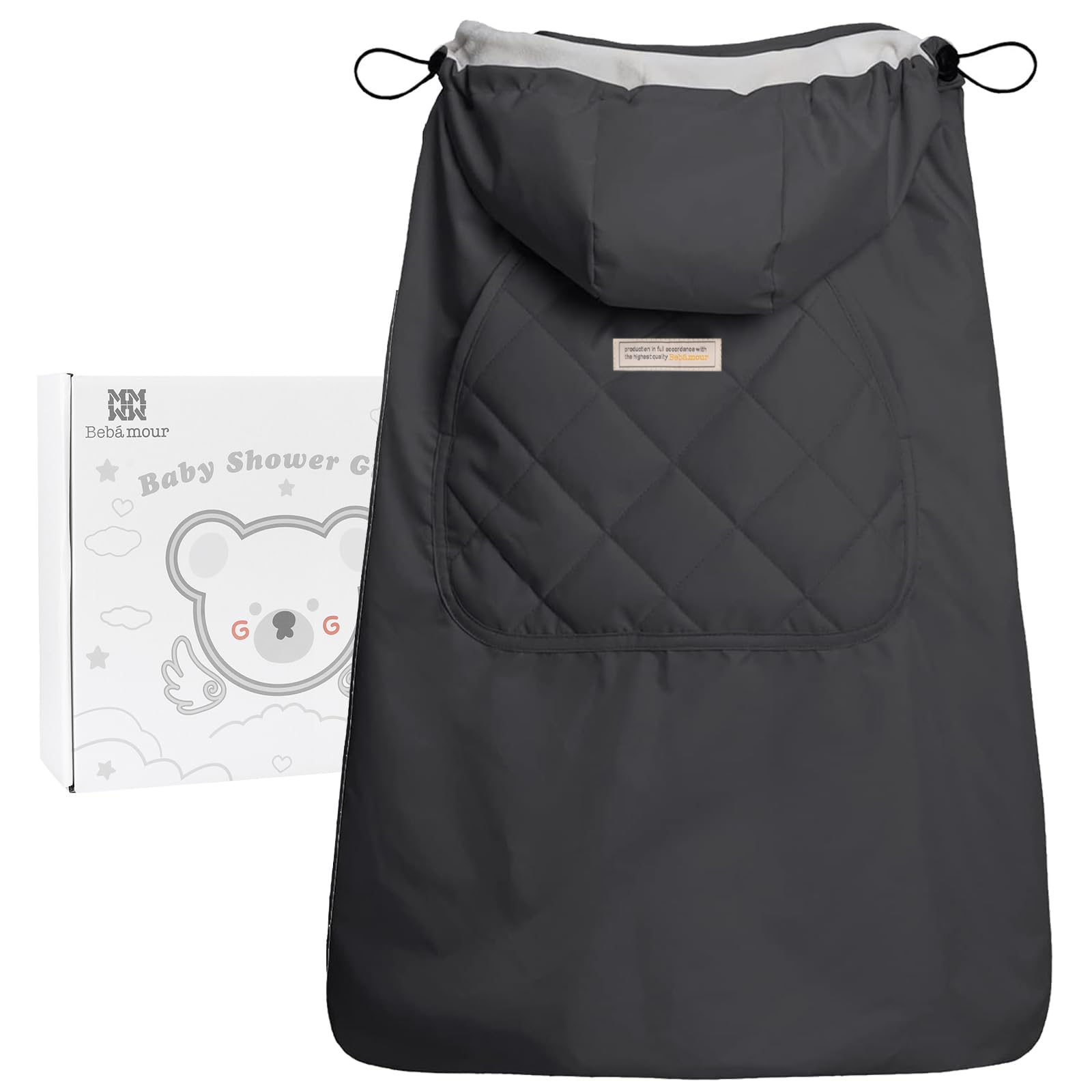 Bebear Winter Cover for Baby Carrier Warm Universal Hoodie Baby Carrier Cover fo