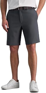 Haggar Men's Cool 18 Straight Fit Flat Front Shorts