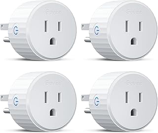 Govee Smart Plug, WiFi Outlet Compatible with Alexa & Google Assts, 4 pcs | Smart Home Plugs, 15A WiFi Outlet, Timer Function and Group Controller, No Hub Required, ETL & FCC Certified, 2.4G Only