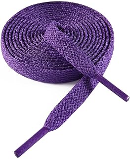 VSUDO Flat Double Layer Shoe Laces for Sneakers, Thick Flat Sneakers Shoelaces