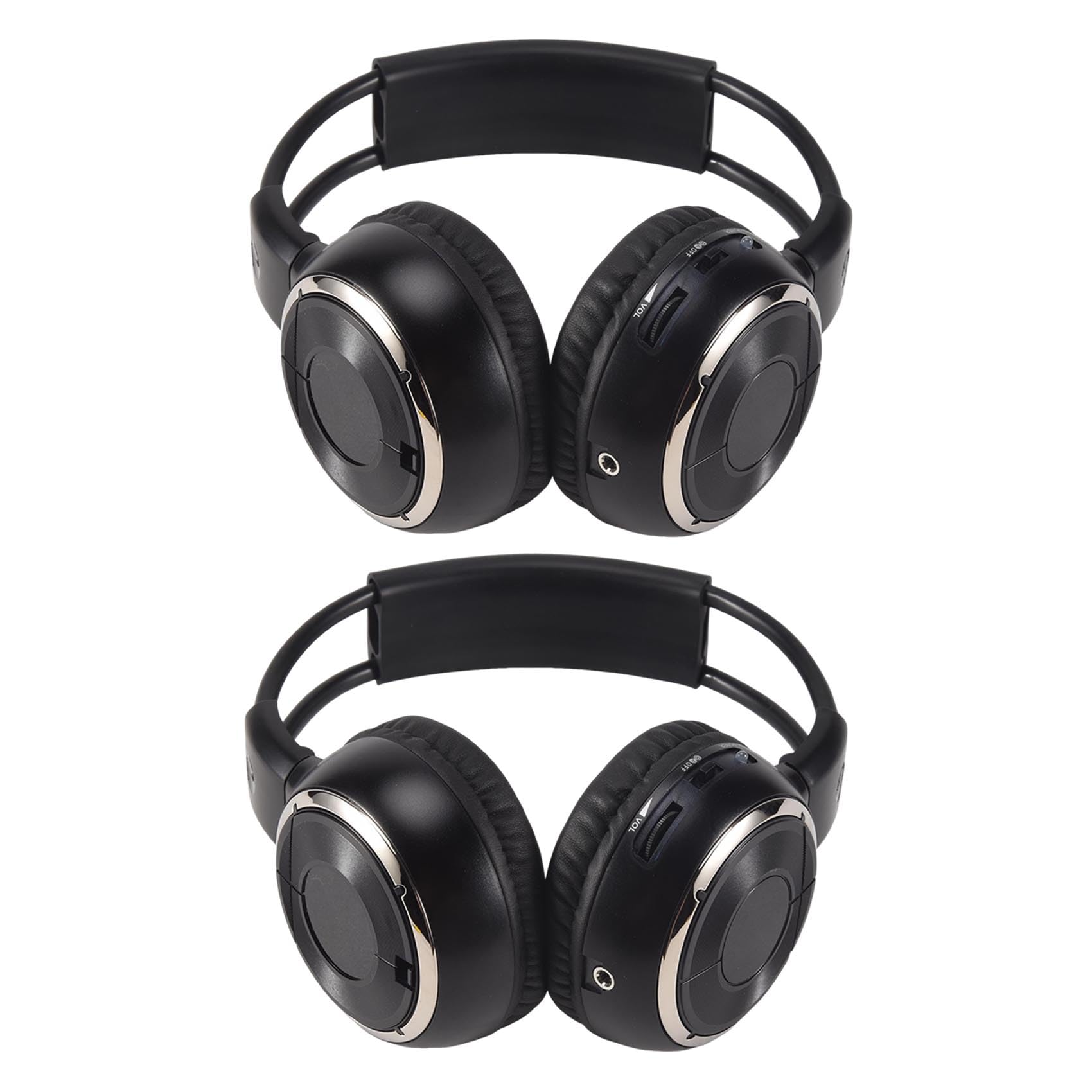 Jaywool 2 x Double Infrared Stereo Wireless Headphone Headset IR Car DVD Player 