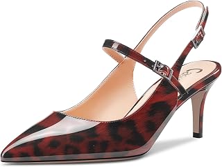 Castamere Zapatos de tacón medio para mujer, con puntera puntiaguda, con tirantes, para boda, graduación, tacones de 2.6 pulgadas