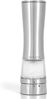 Cole & Mason Derwent Stainless Steel Electric USB Salt Mill 7.5"