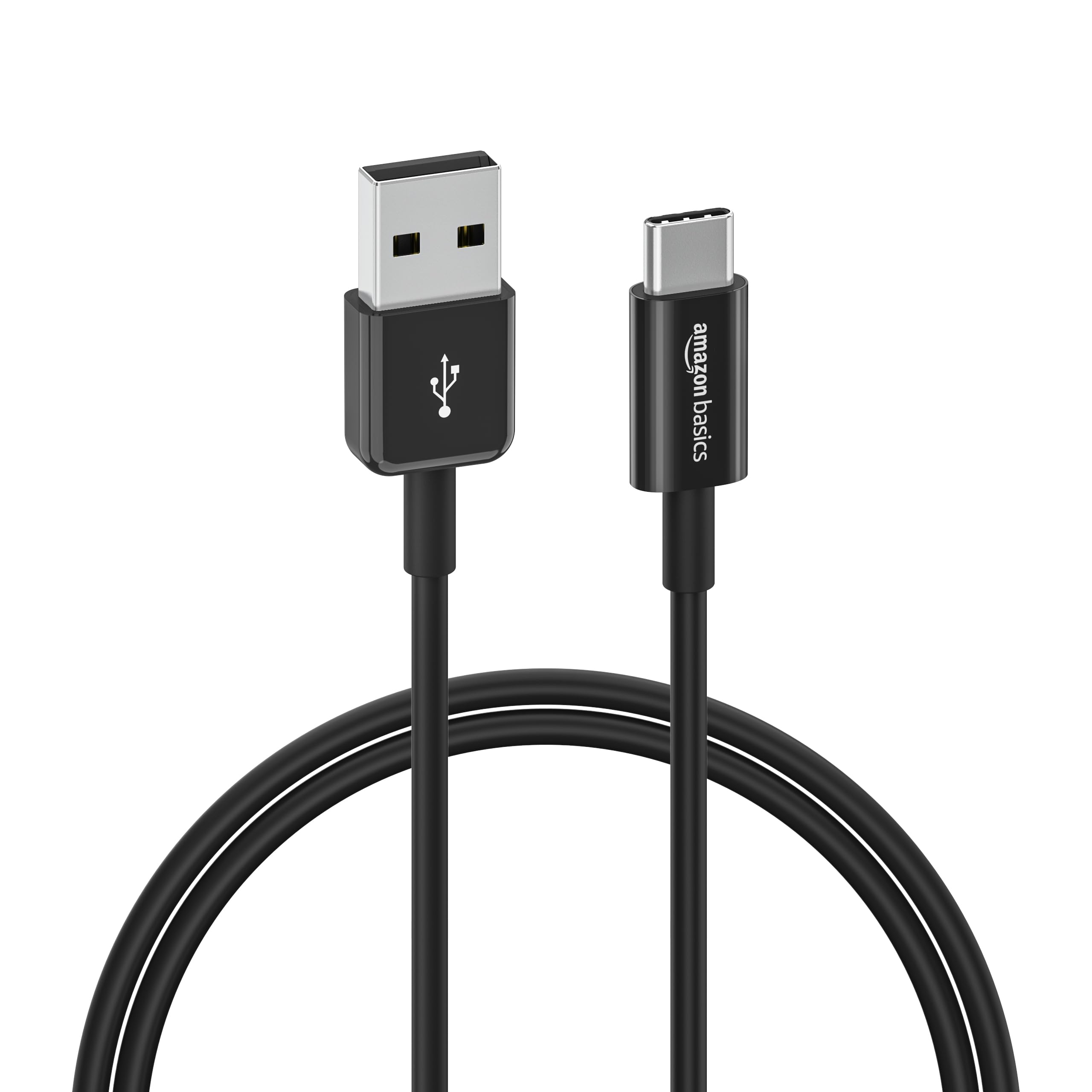 Amazon Basics USB-A to USB-C Fast Charger Cable, USB 2.0, 480Mbps Speed, USB-IF 