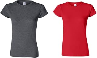 Gildan Women's Softstyle Cotton T-shirt, Style G64000L, Multipack