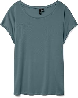 VERO MODA Vmava Plain SS Top Jrs Noos Vmava Plain SS Top Jrs Noos Women (Pack of 1)