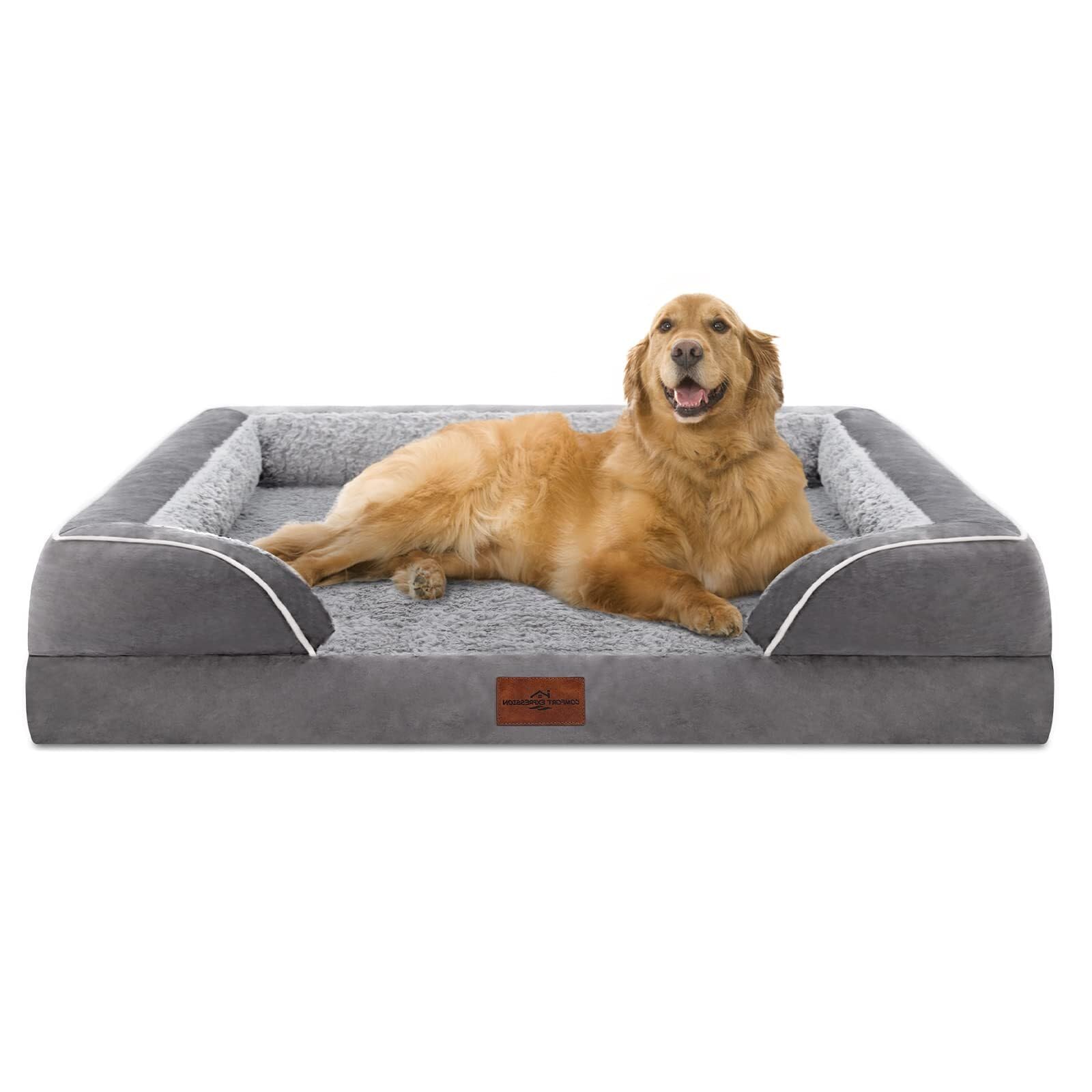 Comfort Expression Waterproof Orthopedic Dog Bed for Extra Large Dogs | Supporti