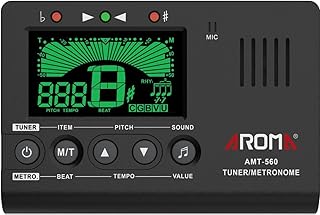 Ulumac Aroma 3-in-1 Digital Metronome Tuner for Guitar, Bass, Violin, Piano | For All Instruments - Ukulele, Trumpet, Flute, Clarinet - Accurate Chromatic Tuner, Tone Generator, Easy to Use, Pocket Size