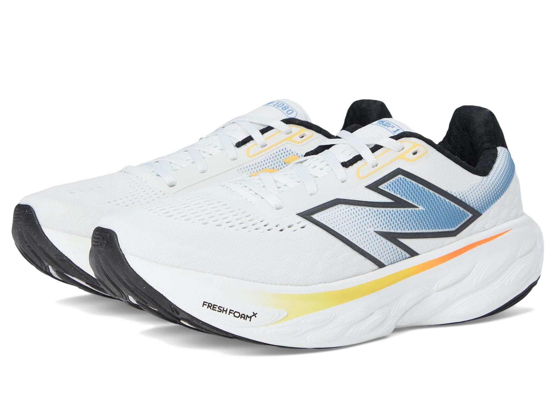 New Balance Fresh Foam X 1080 V14 - Men's Running Shoes, Clementine/Angora