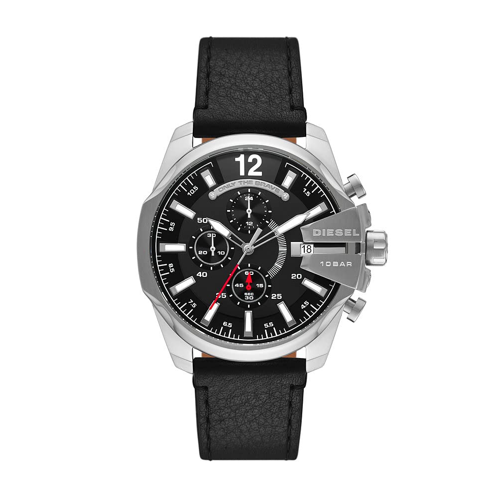Diesel Baby Chief Watch for Men, Quartz Chronograph Movement with Stainless Stee