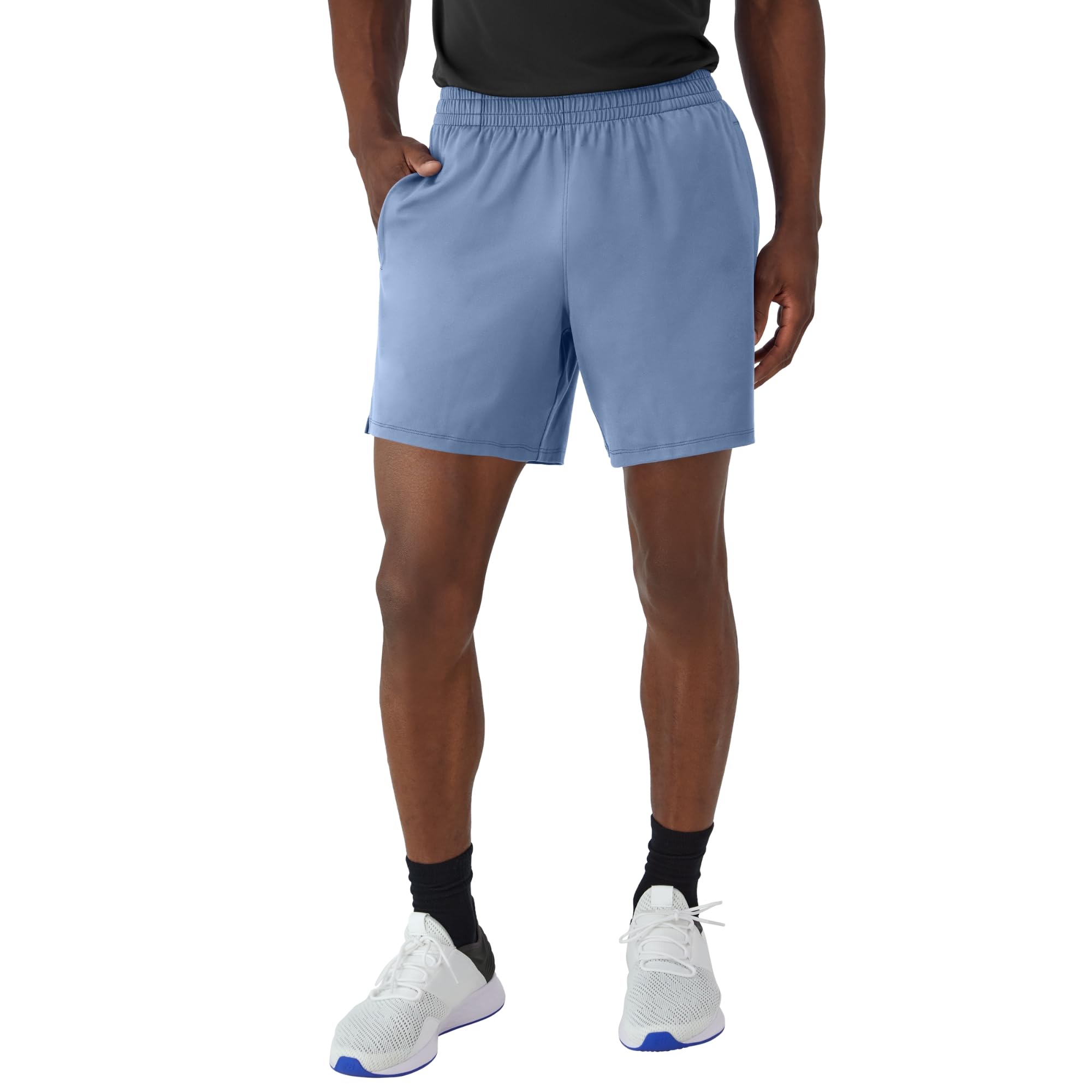 Hanes Men's Moves Performance Shorts, Athletic Moisture-Wicking Shorts with Pock