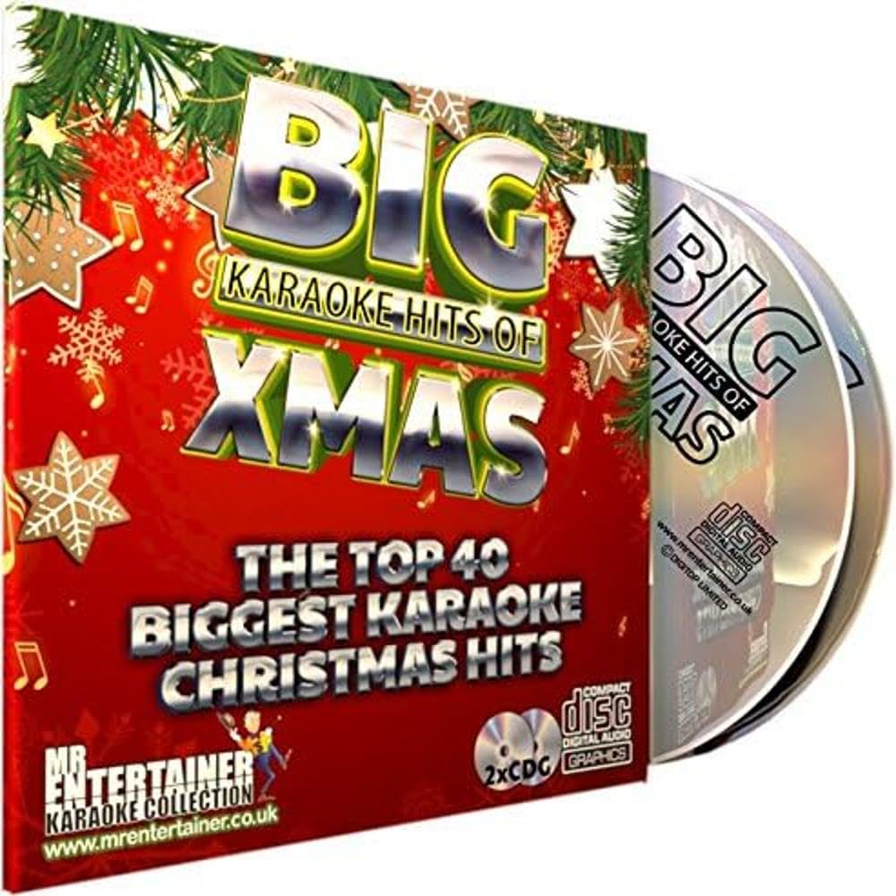 Mr Entertainer Big Karaoke Hits of Christmas - Double CD+G (CDG) Pack. 40 Classi