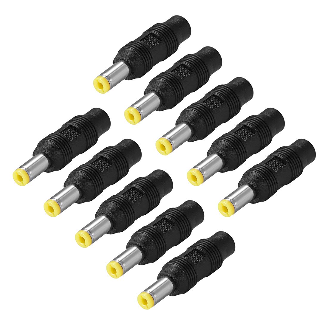 uxcell 10pcs DC Power Connector Adapter 5.5mm x 2.1mm Male Plug to 3.5mm x 1.35m