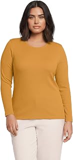 Lands' End Women's Cotton Rib Knit T-Shirt