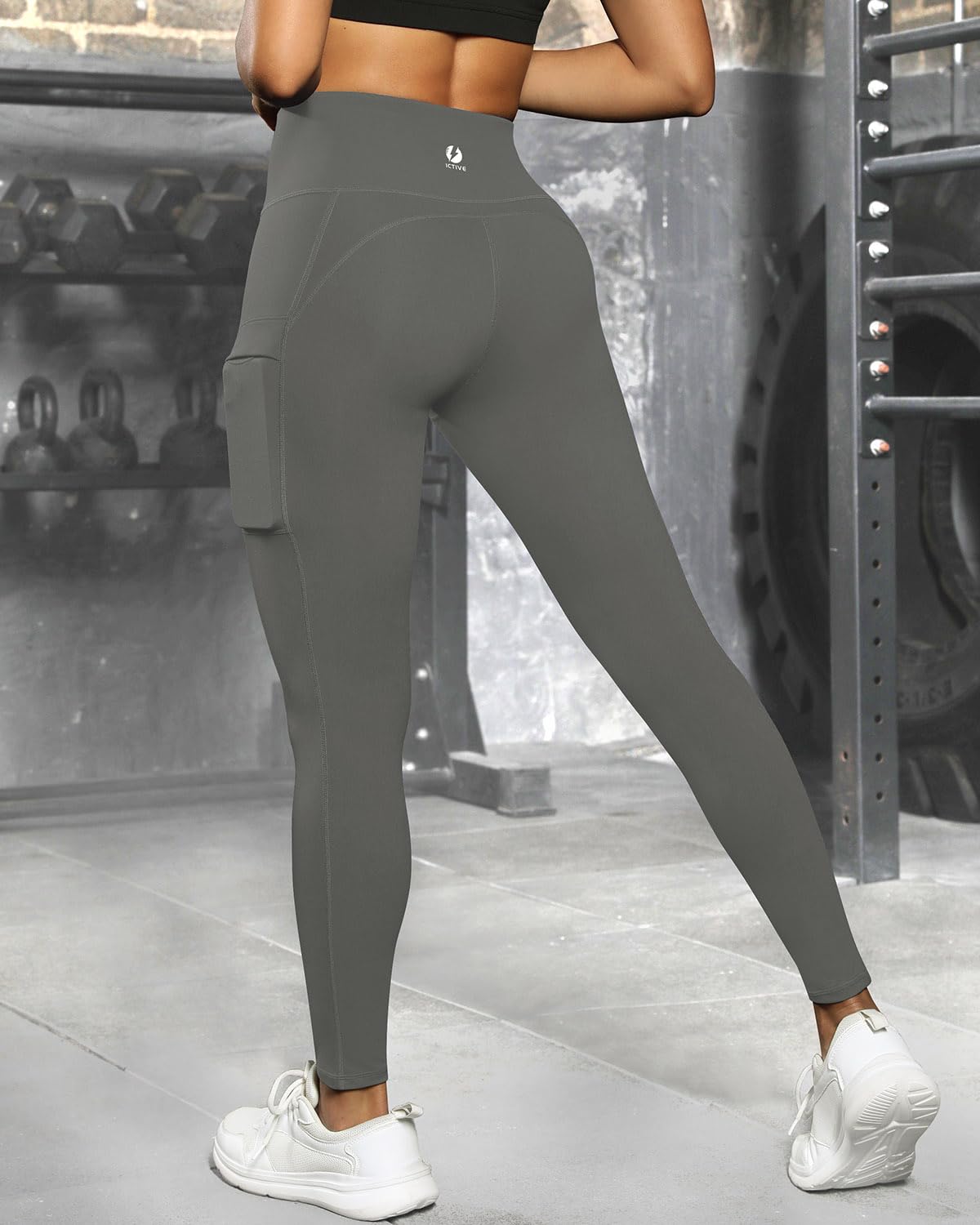 Legging athlétique taille haute pour femme - Capris de yoga avec poches pour cha