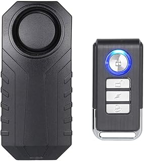 Mengshen Bicycle Alarm Wireless Anti-Theft Burglar Security Alarm | For Bike Motorcycle Car Mobility Scooter Vehicles Door Window, 113db Super Loud, Waterproof, Remote Control Included