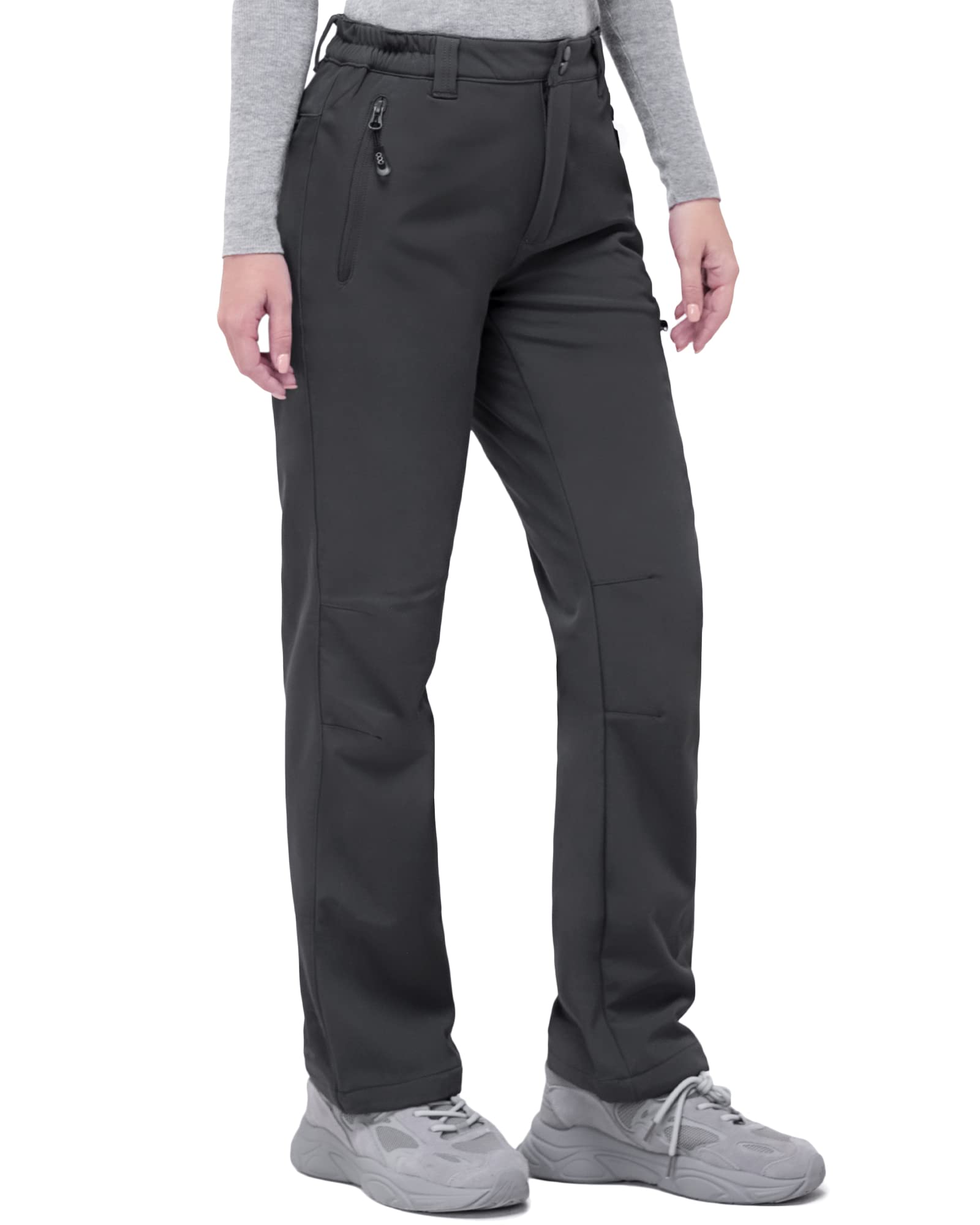 33,000ft Women Hiking Pants Waterproof Fleece Lined Thermal Pants Windproof Warm