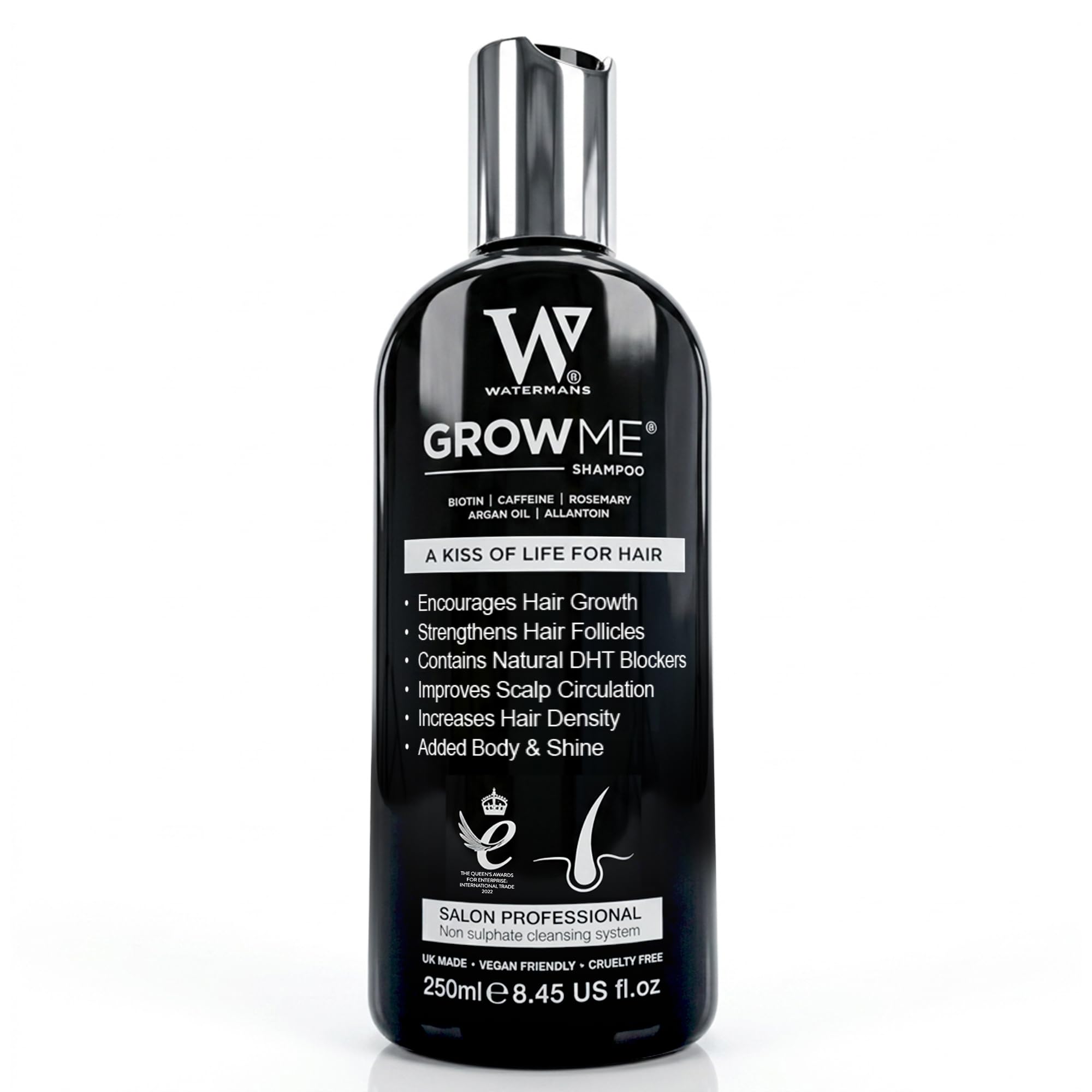 Watermans Grow Me® Hair Growth Shampoo - Not just a Caffeine Shampoo we include 