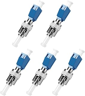 ST to LCU Fiber Optic Adapter,Single Mode Convertor, 5Pack