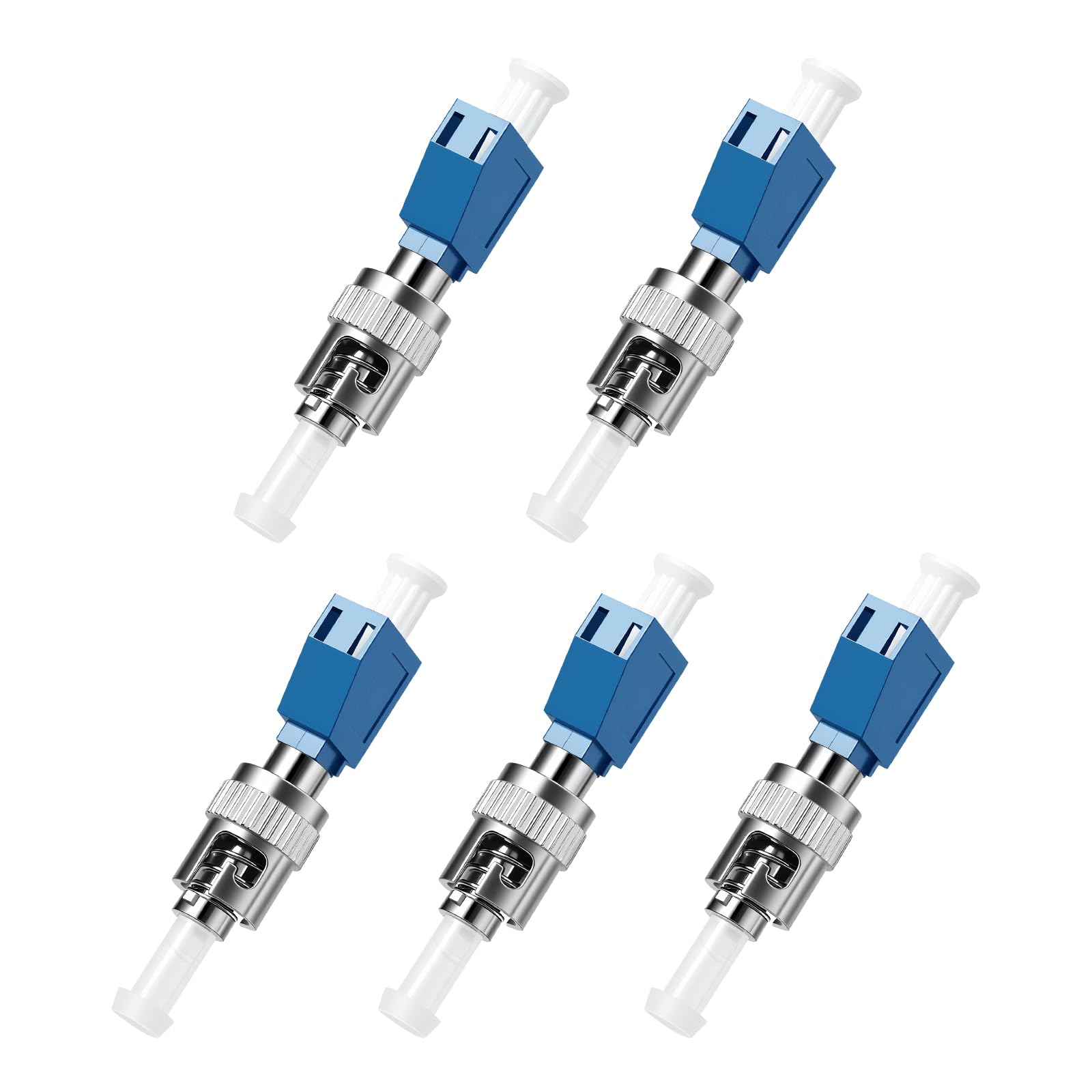 ST to LCU Fiber Optic Adapter,Single Mode Convertor, 5Pack