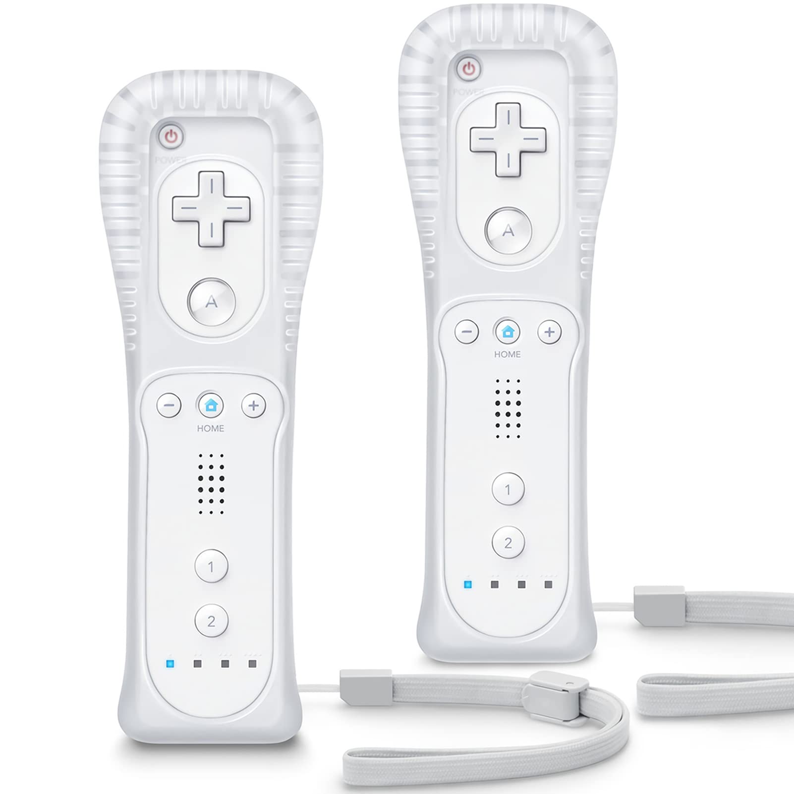 TIANHOO Remote Controller for Wii & Wii U | with Silicone Case and Wrist Strap, 