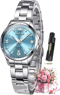 OLEVS Women Rose Gold Band Casual Elegant Waterproof Date Quartz Wrist Watch