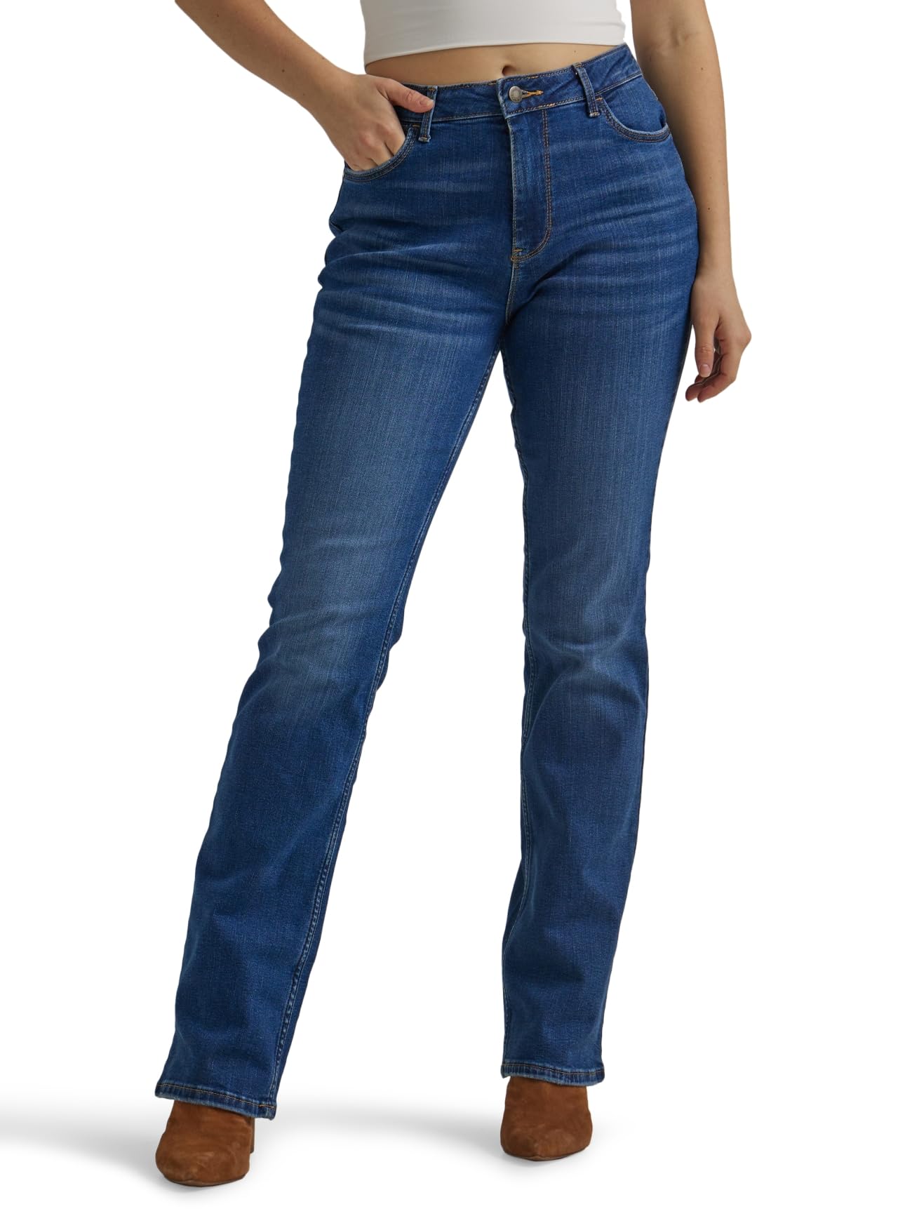Wrangler Womens High Rise Bold Boot Jean
