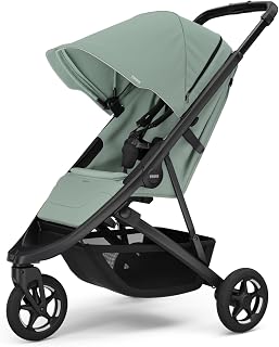 Thule Spring 2 Single Child Stroller, Lightweight & maneuverable, Compact fold, Ventilated Canopy, Adjustable Handlebar