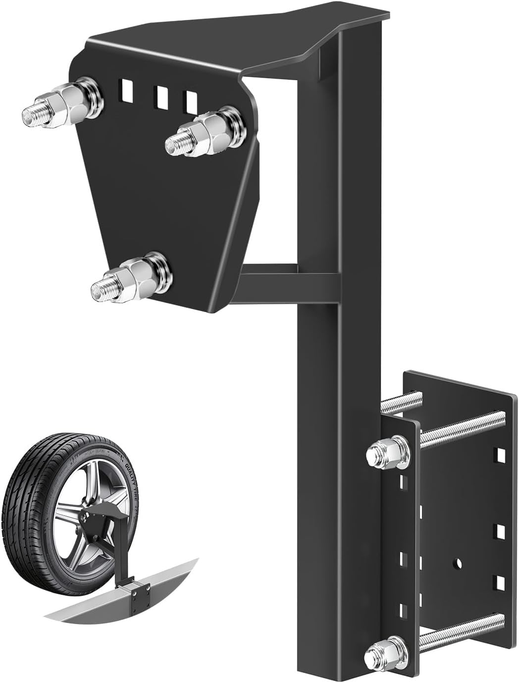 Spare Tire Mount for Utility Trailer 3-Nut Design 180 Lbs | Fits Most 4, 5 &amp;