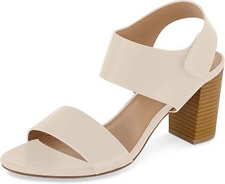 CUSHIONAIRE レディース タレントカットアウトヒールサンダル + メモリーフォームとワイド幅あり, クリーム, 10 Wide