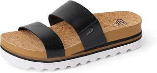 Reef Cushion Vista Hi SandalWoman, Black/White