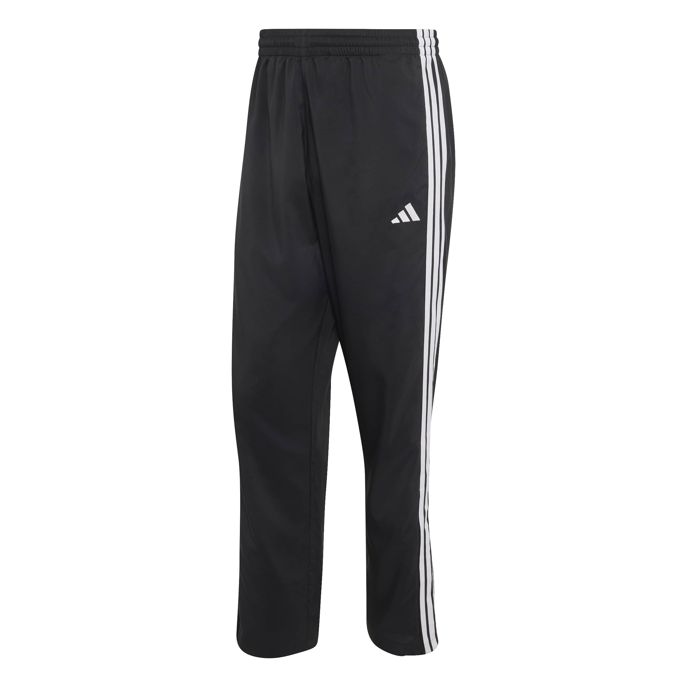 adidas Men's Stanford Lite Essentials 3-Stripes Straight Hem Canvas Tapered Pant