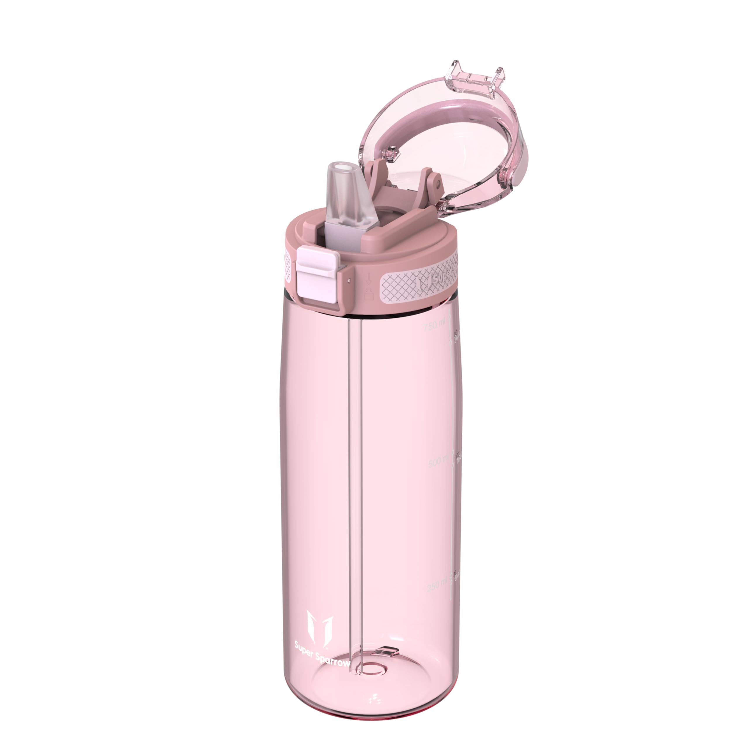 Super Sparrow Water Bottle - 17 Oz / 25 Oz / 32 Oz - TouchSip Straw Water Bottle