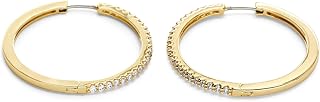 Fossil Women's Brass or sterling silver with hoop closure Earrings