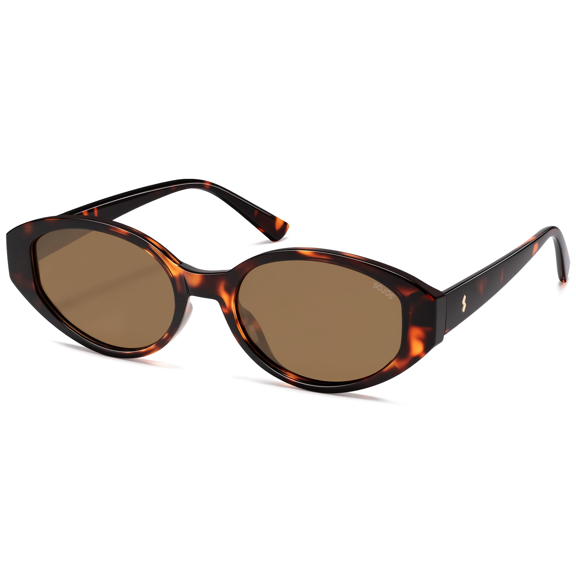SOJOS Retro Oval Polarized Sunglasses for Women Cat Eye Shades SJ2608