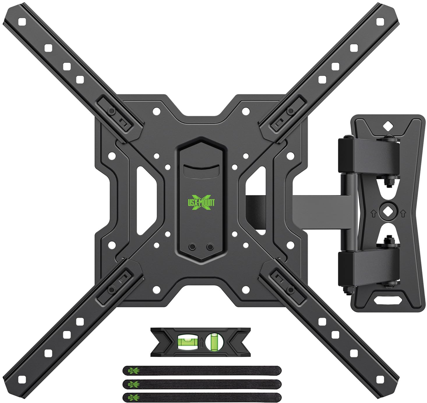 USX MOUNT UL Listed Full Motion TV Mount, Swivel Articulating Tilt TV Wall Mount
