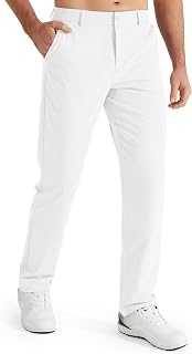 Libin Mens Golf Pants Stretch 30in/32in/34in Quick Dry Lightweight Casual Comfortable Pockets