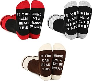 3 Pairs If You Can Read This Socks Funny Dress Socks Unisex Men Women