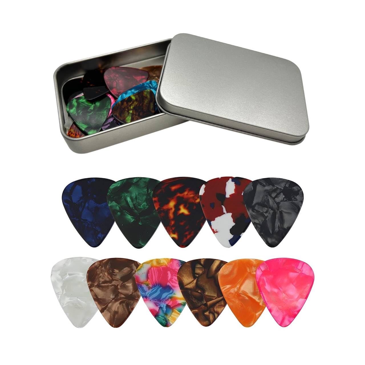 Guitar Picks 24 pcs, Guitar Plectrums for Your Electric, Acoustic Guitar | 0.46m