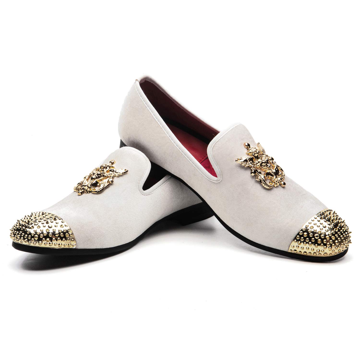 Men’s Genuine Leather Metallic Textured Slip-on Shoes
