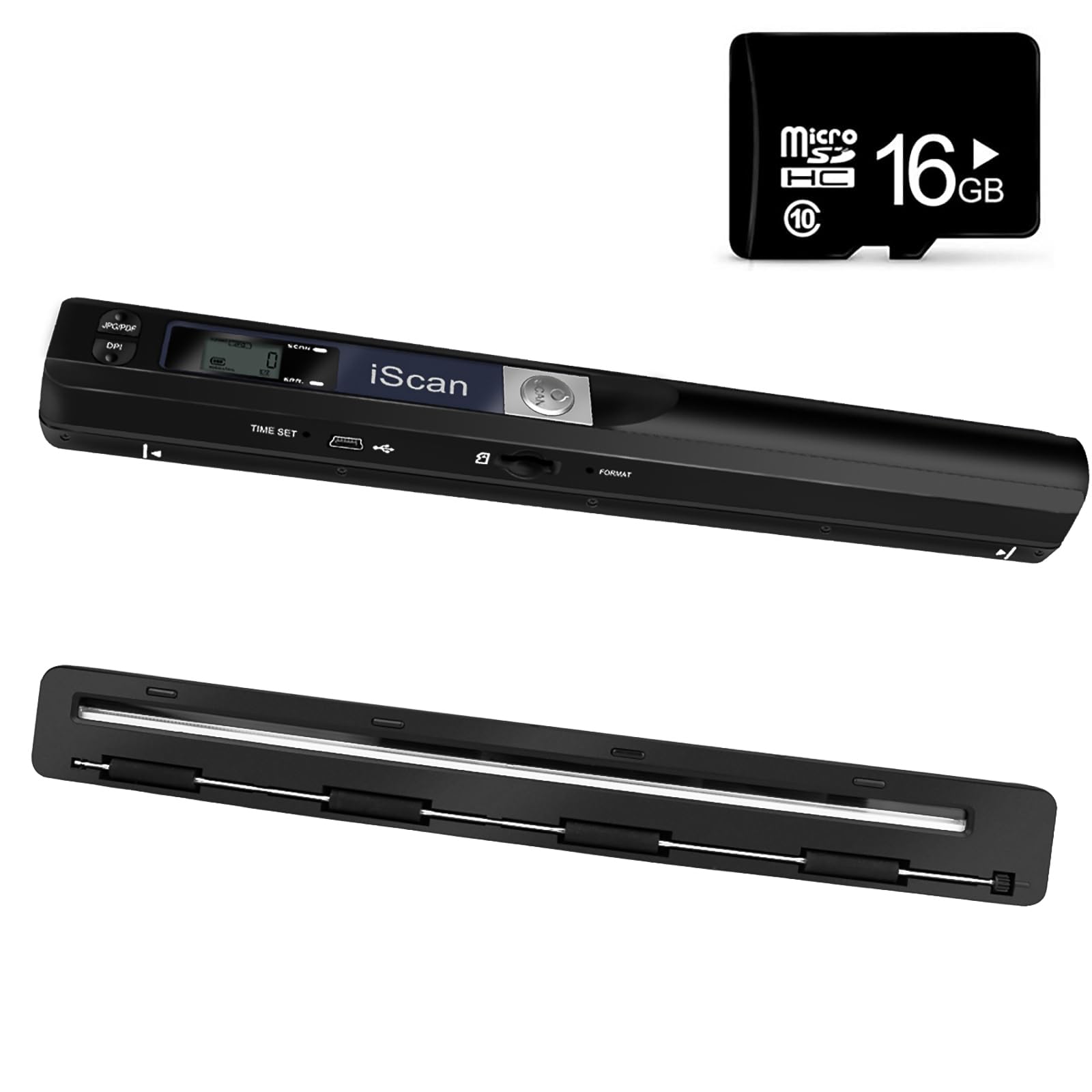 Portable Document Scanner, 900DPI Hand Held USB Image Scanner A4 Colour Photo Mo