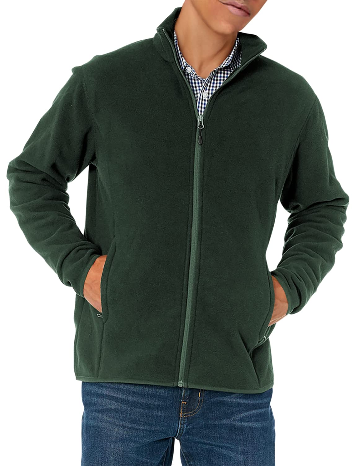Amazon Essentials Men's Full Zip Fleece Jacket (Available in Big & Special Lengt